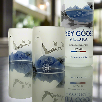 Grey Goose Vodka Bottle Candle Cover Set - Mid Cut