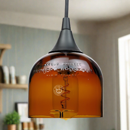 Grand Marnier Liqueur Bottle Pendant Light - Top Cut