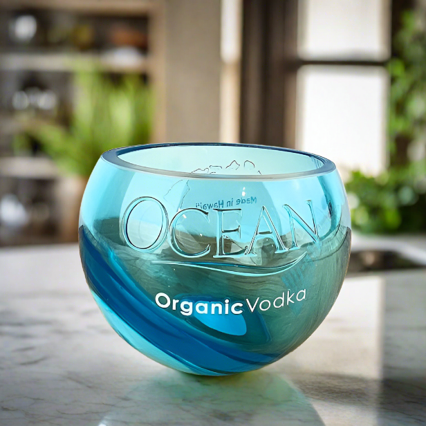 Ocean Organic Vodka Bottle Bowl