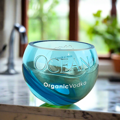 Ocean Organic Vodka Bottle Bowl