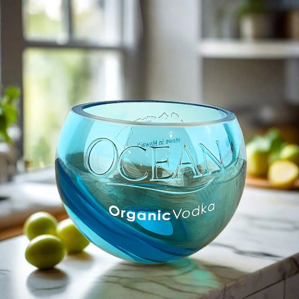 Ocean Organic Vodka Bottle Bowl