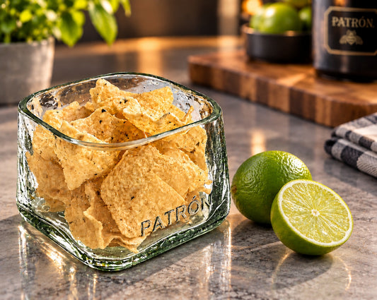 Patron Tequila Bottle Bowl