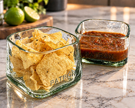 Patron Tequila Bottle Bowl Set