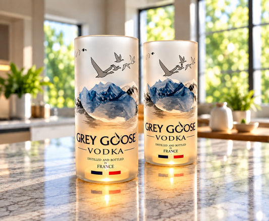 Grey Goose Vodka Bottle Candle Cover Set