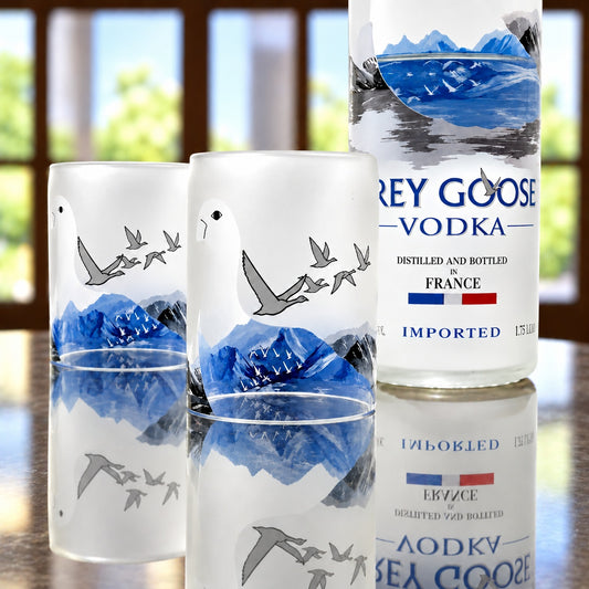 Grey Goose Vodka Bottle Candle Cover Set - Mid Cut