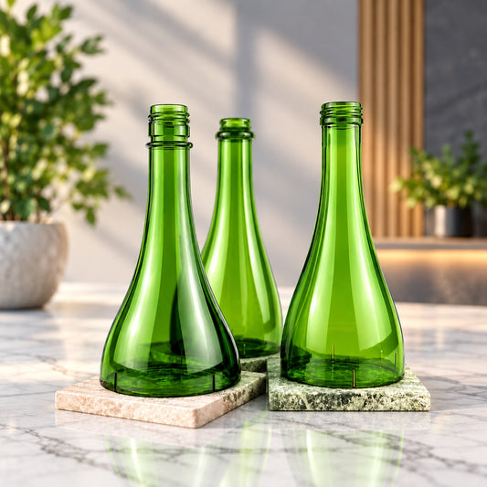 Wine Bottle Candle Cover Set - Mid Cut