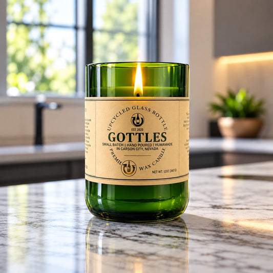 Champagne Bottle Scented Candle