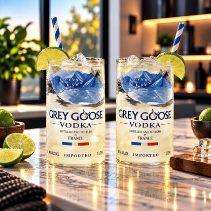 Grey Goose Vodka Bottle 18oz Glass Set