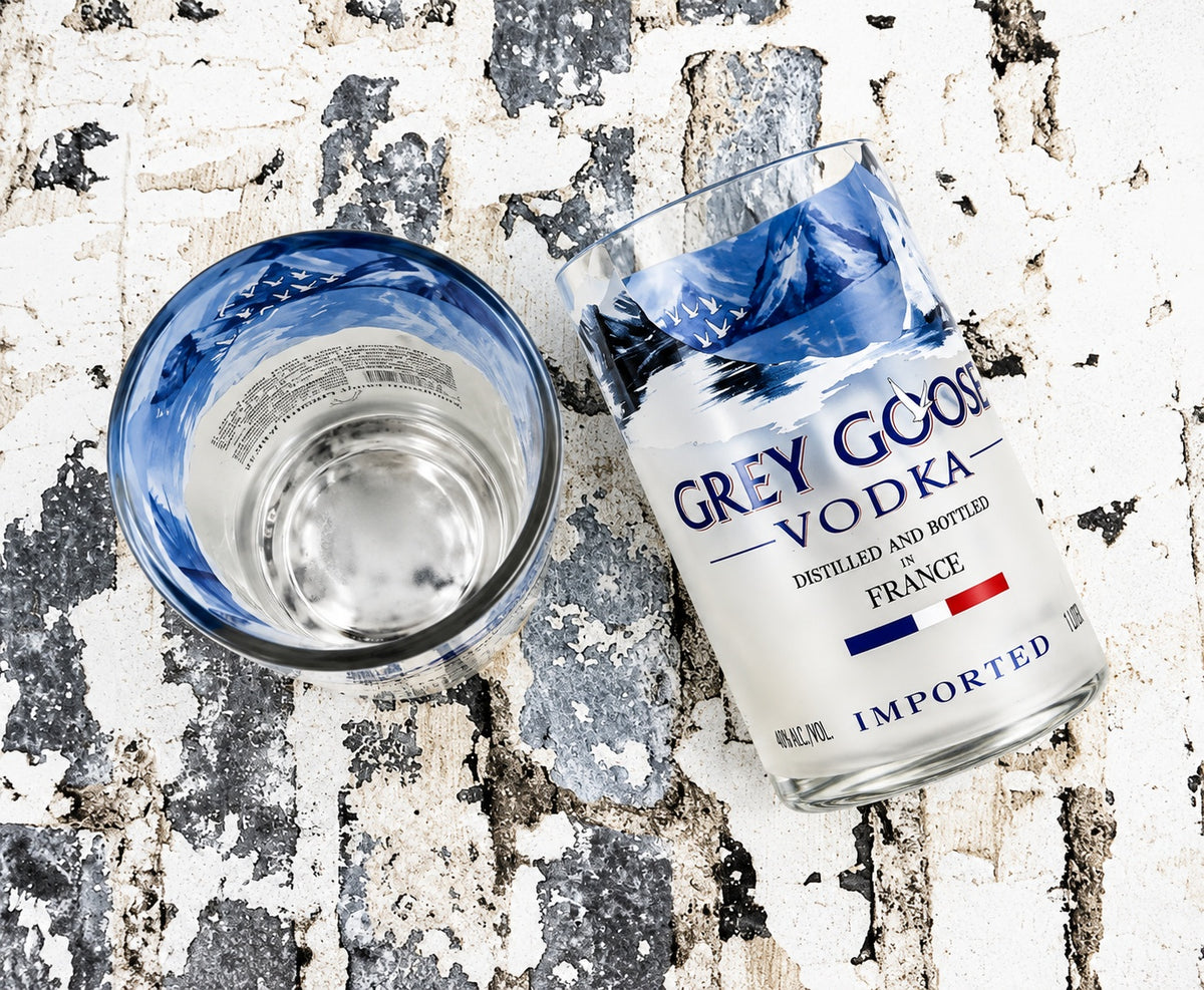 Grey Goose Vodka Bottle 18oz Glass Set