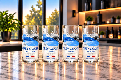 Grey Goose Vodka 50ml Bottle Shot Glass