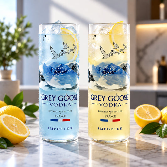 Grey Goose Vodka Bottle 10oz Glass Set