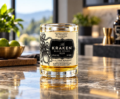 The Kraken Rum Bottle Shot Glass