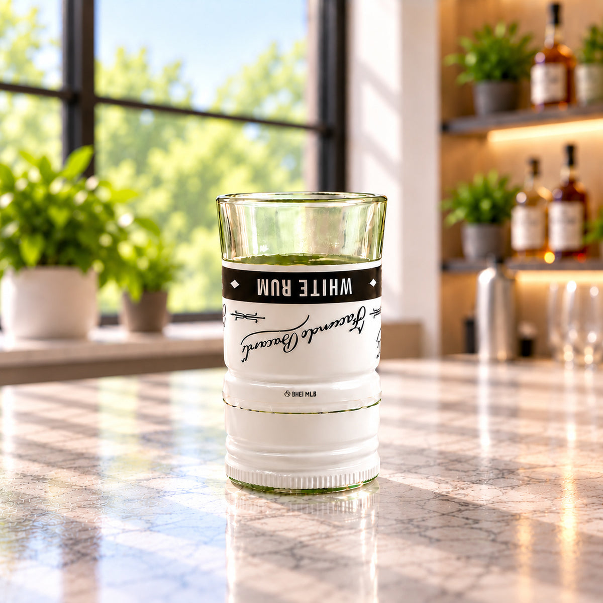 Bacardi Rum Bottle Neck Shot Glass