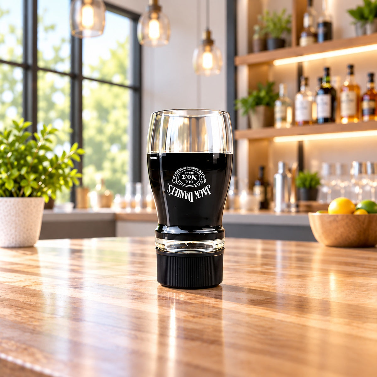 Jack Daniel's Whiskey 1.75L Bottle Neck Shot Glass
