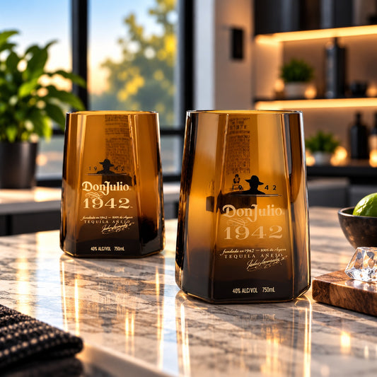 Don Julio 1942 Tequila Bottle 12oz Rocks Glass Set
