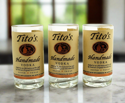 One (1) Tito's Vodka Bottle Shot Glass