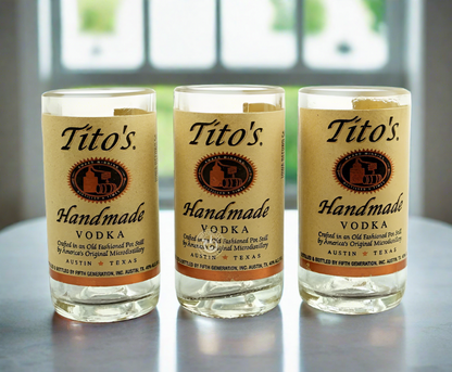 One (1) Tito's Vodka Bottle Shot Glass