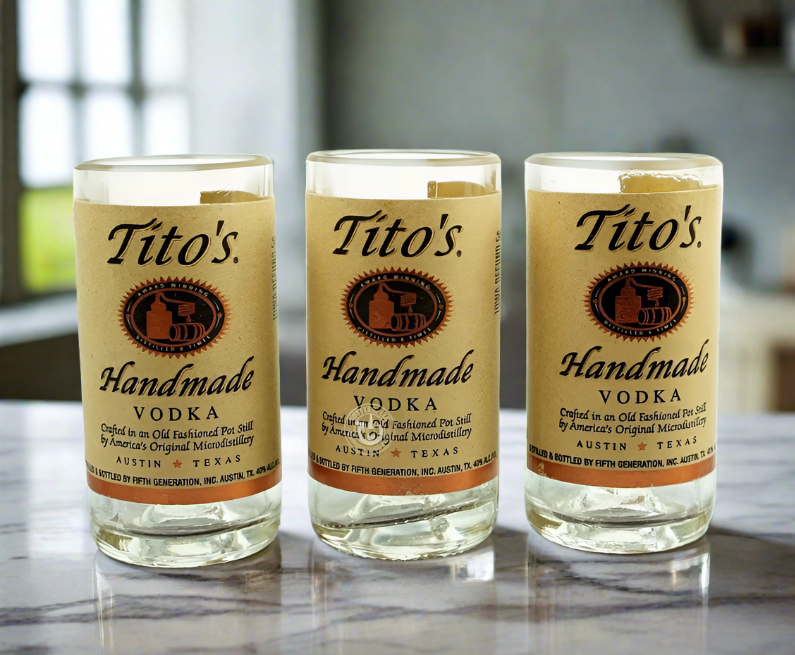 One (1) Tito's Vodka Bottle Shot Glass