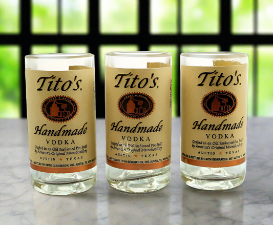 One (1) Tito's Vodka Bottle Shot Glass