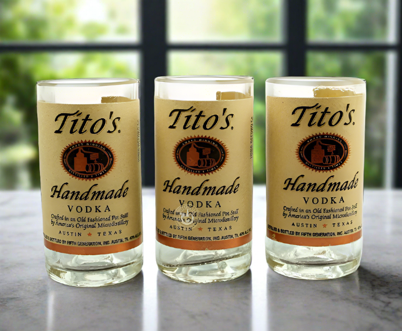 One (1) Tito's Vodka Bottle Shot Glass