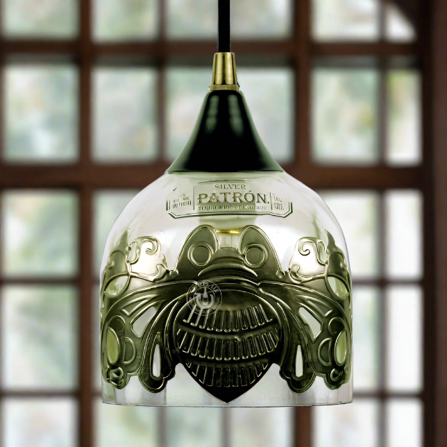 Patron Tequila 2015 Limited Edition Bottle Pendant Light