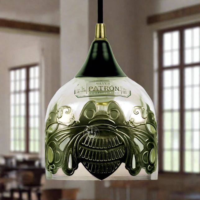 Patron Tequila 2015 Limited Edition Bottle Pendant Light