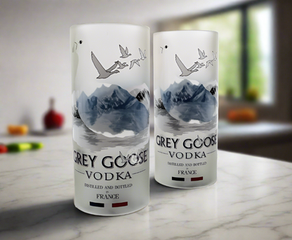 Grey Goose Vodka Bottle Candle Cover Set