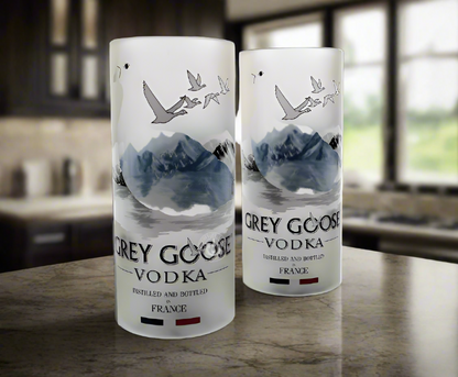 Grey Goose Vodka Bottle Candle Cover Set