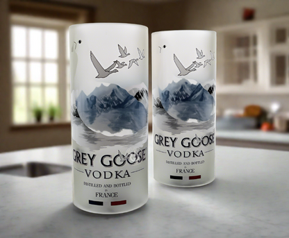 Grey Goose Vodka Bottle Candle Cover Set