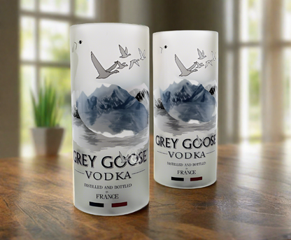 Grey Goose Vodka Bottle Candle Cover Set