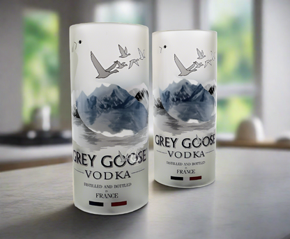 Grey Goose Vodka Bottle Candle Cover Set