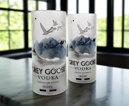 Grey Goose Vodka Bottle Candle Cover Set