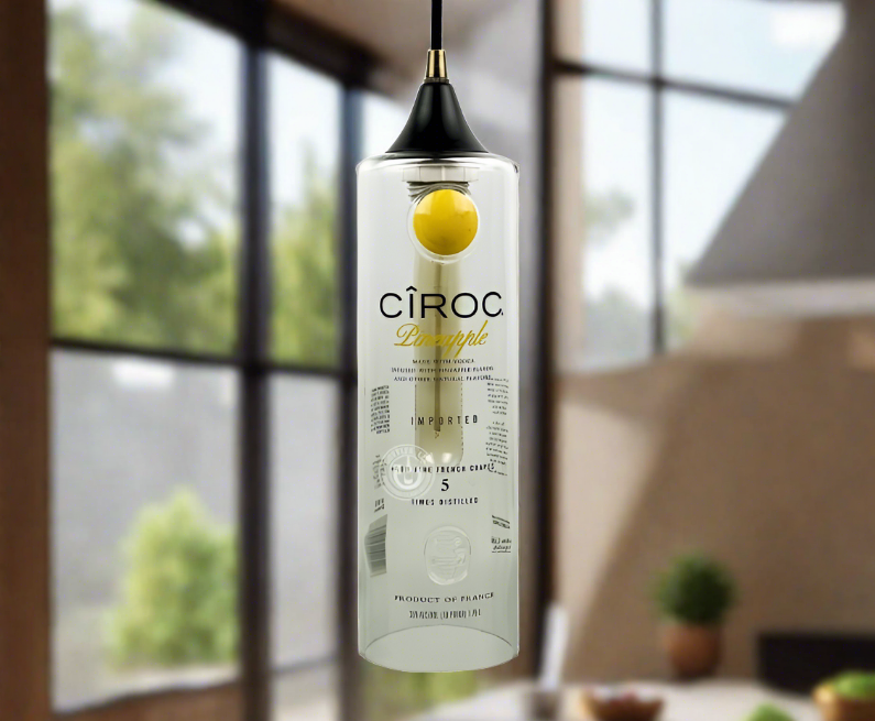 Ciroc Vodka Bottle Pendant Light