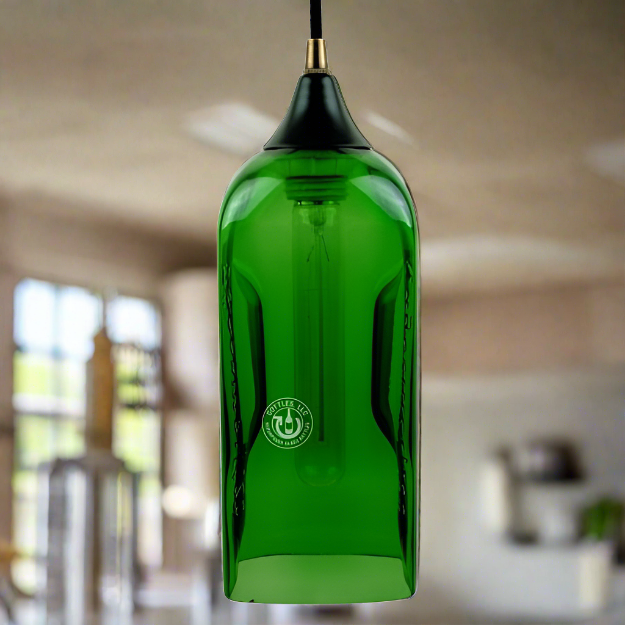 Jagermeister Liqueur Bottle Pendant Light