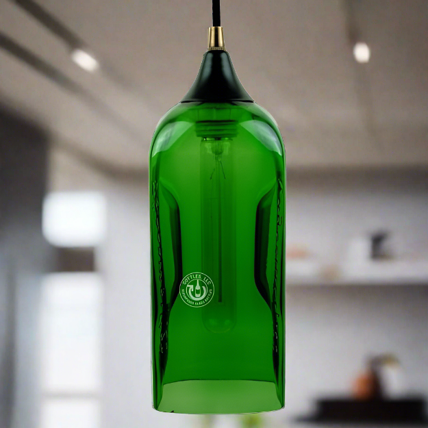 Jagermeister Liqueur Bottle Pendant Light