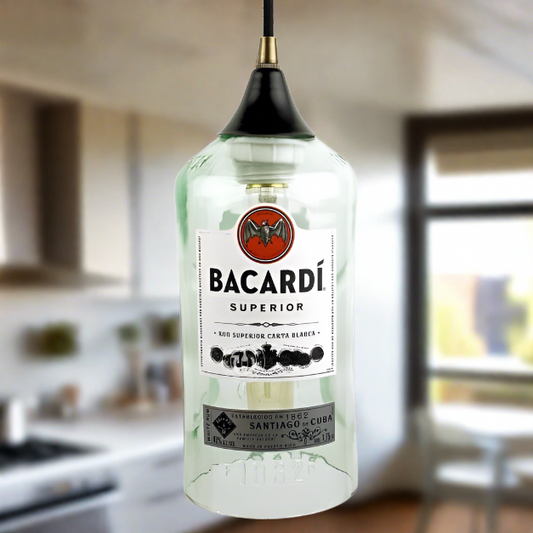 Bacardi Rum Bottle Pendant Light
