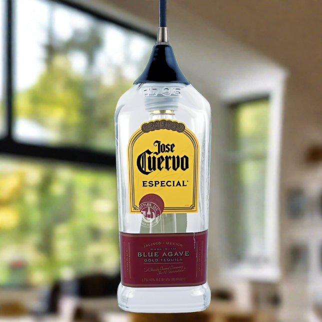 Jose Cuervo Tequila Bottle Pendant Light