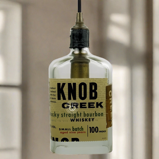 Knob Creek Whiskey Bottle Pendant Light