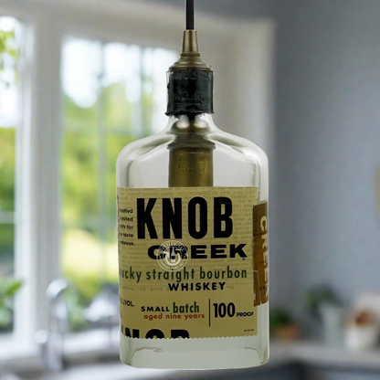 Knob Creek Whiskey Bottle Pendant Light