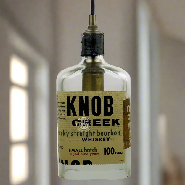 Knob Creek Whiskey Bottle Pendant Light