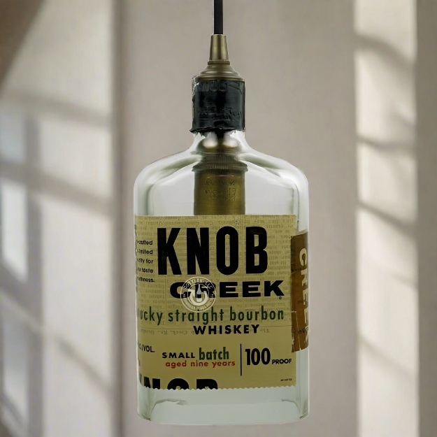 Knob Creek Whiskey Bottle Pendant Light