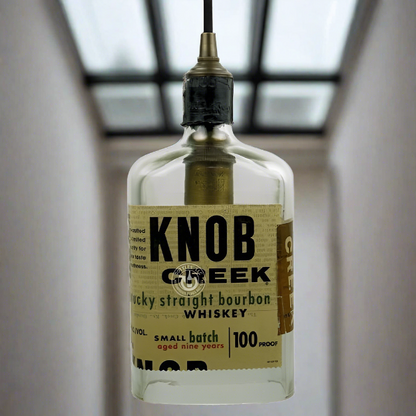 Knob Creek Whiskey Bottle Pendant Light