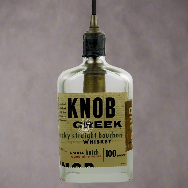 Knob Creek Whiskey Bottle Pendant Light