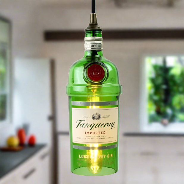 Tanqueray Gin Bottle Pendant Light