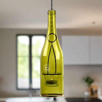 Wine Bottle Hanging Lantern