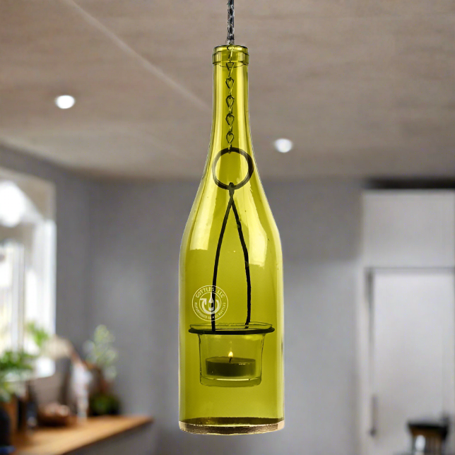 Wine Bottle Hanging Lantern