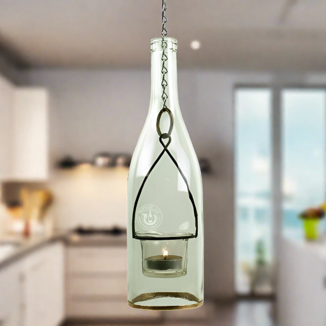 Wine Bottle Hanging Lantern