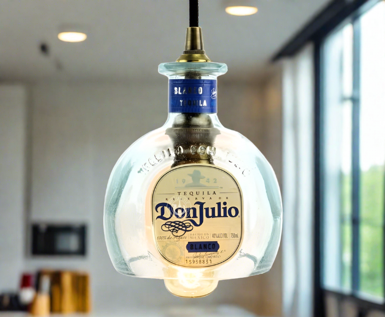 Don Julio Blanco Tequila Bottle Pendant Light