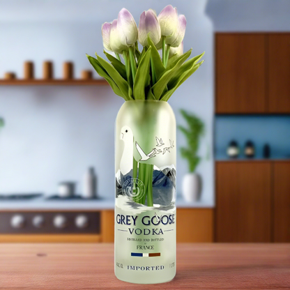 Grey Goose Vodka Bottle Vase
