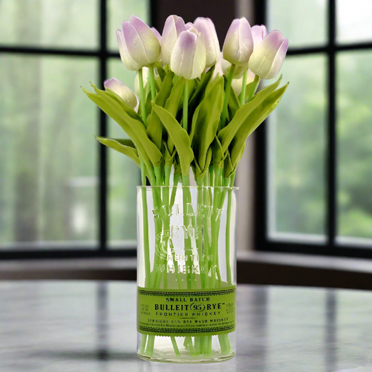 Bulleit Rye Whiskey Bottle Vase